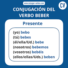 Verbo Beber En Presente Verbo Tener Conjugacion Del Verbo Verbos