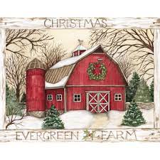 Current cards are printed in the usa! Lang Evergreen Farm Boxed Christmas Cards Walmart Com Walmart Com