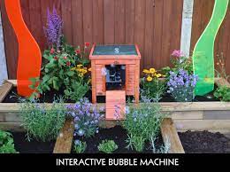 Interactive Sensory Garden Bubble Machine Sensory Garden Children S Garden School Garden
