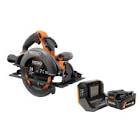 18V Brushless 7-1 4in Cordless Circular Saw Kit with 4 0 AH Max Output Battery and     R8657KN RIDGID
