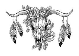 There is a long tradition among native americans and in mexico to use bull skull images in artwork. Bull Skull Tattoo Bedeutung Novocom Top