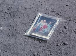 Apollo 16 astronaut Charles Duke landed on the moon in 1972. He then  decided to leave behind a photo of him, his two sons and his wife. The  photo still remains on
