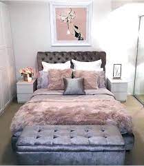 For a chic pink and gray bedroom, pair an upholstered gray bed frame with pink bedding or a beautiful pink rug. Interesting Design Ideas Pink And Grey Bedroom White Gray Decor Blush Best On Icytiny Co Bedroom Design Home Decor Apartment Decor