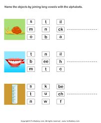 These games are a great way to teach students about a large variety of subjects. Identify Pictures By Joining Long Vowels With Alphabets Worksheet Turtle Diary