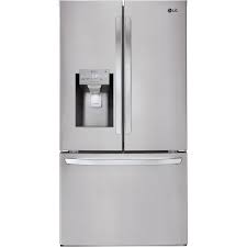 10 cubic foot refrigerator with ice maker. Lg Smart Wi Fi Enabled 26 2 Cu Ft French Door Refrigerator With Dual Ice Maker Printproof Stainless Steel Energy Star In The French Door Refrigerators Department At Lowes Com