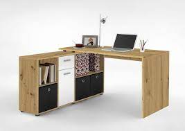 Schreibtische gibt es in unterschiedlichsten größen und formen. Schreibtisch Kombination Lex Artisan Eiche Weiss Aus Eiche 140 Cm Breit Angebot 22 Reduziert Schreibtische