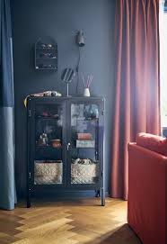 The Fabrikor Glass Door Cabinet Is A Great Way To Store Your Prized Possessions This Way No Peanut Butter Space Saving Solutions Create Space Locker Storage