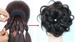 The big curly bun updo is one of the best messy bun hairstyles for prom. Messy Bun Trick New Hairstyle Hairstyle For Gown Hairstyles For Girls Prom Hairstyles Youtu Hairstyles For Gowns Hair Styles Cute Prom Hairstyles