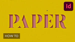 Open the master page and edit the . How To Create A 3d Paper Cut Out Text Effect In Adobe Indesign