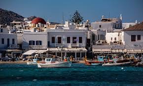 Μῠ́κονος • (múkonos) f (genitive μῠκόνου); Mykonos Mykonos