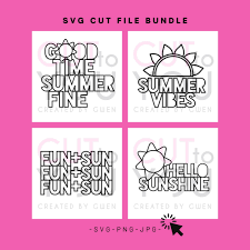 Download Summer Svg Bundle 1 Cut To You Created By Gwen