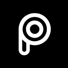 On the bottom icon bar look for sticker button. Black Picsart Icon App Icon Ios Icon Widget Icon