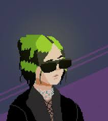 Billie drawing an anime version of herself while talking about how much she loves hayao miyazaki. Billie Eilish Anime Pixel Art Pixelart