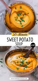Vegan Sweet Potato Soup No Coconut Milk Simplefitvegan Recipe Sweet Potato Soup Sweet Potato Soup Recipes Sweet Potato Soup Vegan