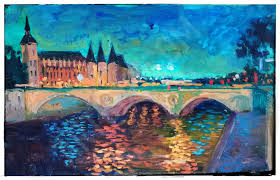 Get the latest news from the schedule, results, stats, standings, behind the scene, and vnl tournament. Seine Blue Night Artbup An International Platform For Fine Art Paintings