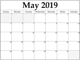 Blank Calendar May 2019 Printable Template May2019calendar 2019calendar 2019maycalendar Calendar Word Free Printable Calendar Monthly Editable Calendar