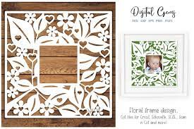 Download Floral Frame Paper Cut Design Svg Dxf Eps Png File 270464 Svgs Design Bundles