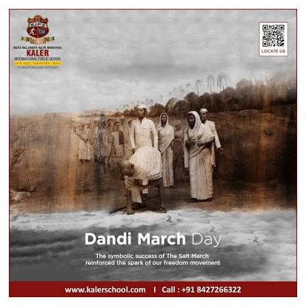 The Dandi March was a historic protest organized by Mahatma Gandhi in 1930 against the British salt tax. Starting from Sabarmati Ashram, Gandhi and his followers walked nearly 390 km to the