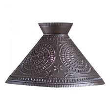 How to clean punched tin lamp shades or light fixtures. Country Tin And Fabric Lamp Shades Irvin S Tinware Wholesale