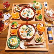 晩ごはん クリームシチュー オクラinちくわ 人参の粒マスタードマリネ サラダ とうもろこしご飯 いよかん こんばんは たっぷりのクリームシチューで 晩ごはんでした ルー不使用だよ やっぱり寒い日のシチューは最 クリーム