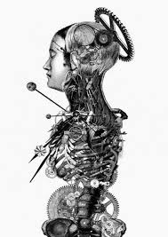 Juxtapoz Magazine Engravings And Collages By Paula Braconnot Mechanical Art Art Anatomy Art