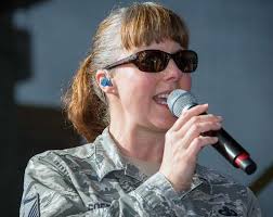 U.S. Air Force Master Sgt. Paula Goetz, vocalist for