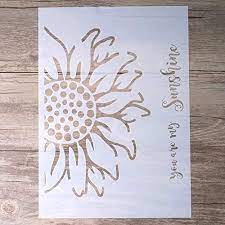 Check spelling or type a new query. Amazon Com Diy Decorative Sunflower Stencil Template For Painting On Walls Furniture Crafts A2 Size Arts Crafts Sewing