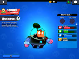 All content must be directly related to brawl stars. Skin Idea Virus Sprout Brawlstars