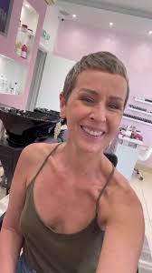 Platinum!! Time for a change and as the hair is already short why not play  withbit a bit! #blondehair #shorthair #blonde #femaletattooartist #fyp #46