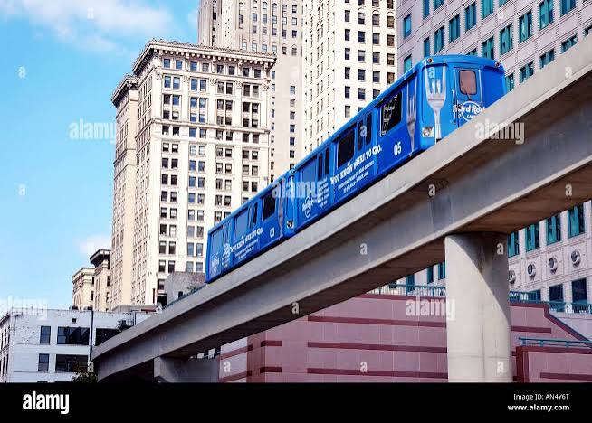 People mover monorail detroit hi-res stock photography and images - Alamy