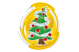 Abstract Print Art Style Christmas Tree Svg Cut File By Creative Fabrica Crafts Creative Fabrica
