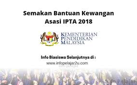 Permohonan upu 2018 upu online. Semakan Bantuan Kewangan Asasi Ipta 2018 Info Pelajar