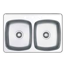 Shop kitchen sinks and more at the home depot. Wessan Double Bowl Stainless Steel Sink The Home Depot Canada