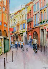 The 19th annual alexandria old town art festival is heading back to john carlyle square in 2021! France Toulouse Old Town Painting By Dai Wynn Saatchi Art