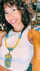 Recycled denim meets sunny vibes. 🌞💛 #EcoChic #SustainableStyle #recycle  #jean #denim #recycledenim #necklace #denimnecklace , Price:35$