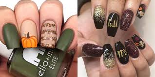 You'll easily fall for this spooky and chic. 20 Best Fall Nail Designs Fall Nail Art Ideas