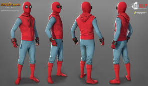 Design is inspired by peter parker's homemade suit that's featured in the film. Spider Man Homecoming Homemade Suit Concept Art