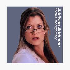 Addison Adrianne Forbes Montgomery gray's anatomy Sticker