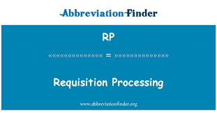 Du må vite hva som skal gjøres, hvordan og når det skal gjøres. Rp Definisjon Rekvisisjon Behandling Requisition Processing