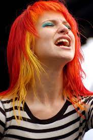 Paramore Photo: .. Hayley's hair colors | Creative hair color, Orange hair,  Flame hair