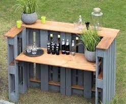 modeles bars de jardin realises en bois de palettes bar jardin palette bois bar en bois