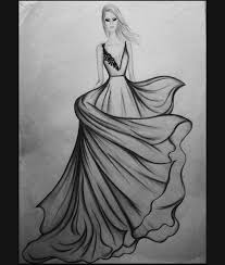 Fashion Design Illustration For Beginners Dress Design Drawing Easy New Fashion Drawing Dres Easy Drawings Art Drawings Simple Illustration Fashion Design