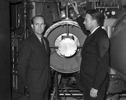 Ernest Orlando Lawrence and John H. Lawrence after the sinking of the S.S.  Athenia