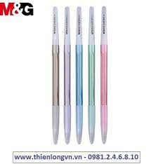 Combo 5 cây bút bi 0.5mm mực thơm M&G - ABP 12530 ( ABP 834 ) mực xanh