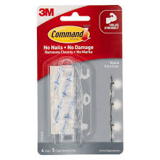 Enjoy free shipping on adhesive hooks at cvs! Command Clear Adhesive Round Cord Clips 4 Pack Bunnings Australia