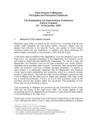 There are generally two types of trials, criminal and civil. Malaysia National Report Class Actions In Malaysia Principles And Procedural Obstacles The Globalization Of Class Actions Conference Oxford England 12 14 Studocu
