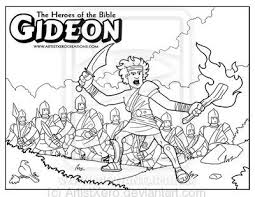 Gideon Coloring Page By Artistxero On Deviantart Sunday School Coloring Pages Bible Coloring Pages Bible Coloring
