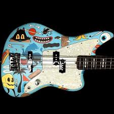 Fender mark hoppus signature bass: Pin By Amelia On Guitars In 2021 Cool Electric Guitars Cool Guitar Guitar Painting