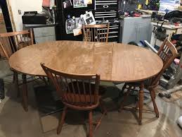 Moderate wear and tear, but still has many good years left. Ethan Allen Dining Room Wild Country Fine Arts