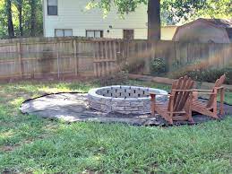 They don't require the same level of cleaning as their wood an outdoor fireplace is sure to serve as a striking focal point in any outdoor living area. How To Build A Large Fire Pit In Your Backyard Ugly Duckling House